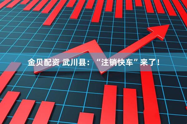 金贝配资 武川县：“注销快车”来了！